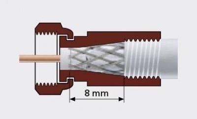 Разъем резьбовой Lans F113-50 (5мм)